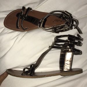 Bronze Gladiator Sandals